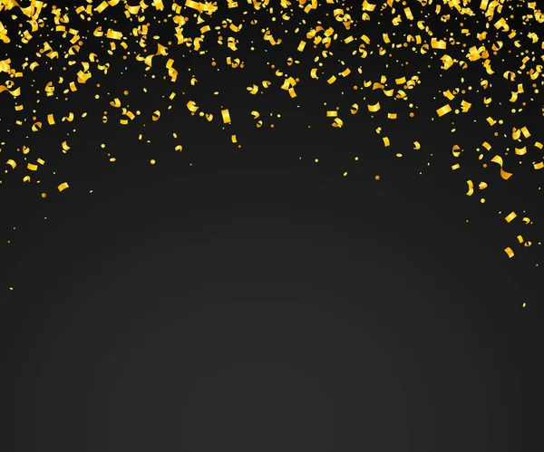 Birçok düşen altın küçük konfeti adet arka plan.