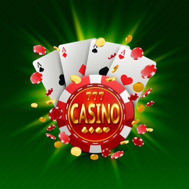 Casino banner arka plan üzerinde bir çerçeve içinde.