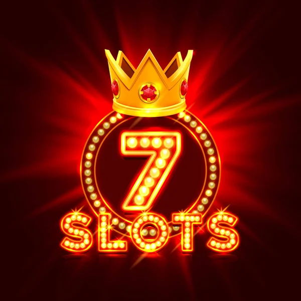 Casino Slot jackpot 7 tabela. — Stok Vektör