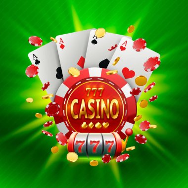 Casino banner arka plan üzerinde bir çerçeve içinde.