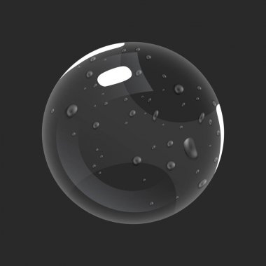 Küre şişe. Sihirli küre oyun simgesi. Arabirim rpg veya match3 için oyun. Boş ya da kullanılmış. Büyük değişken.