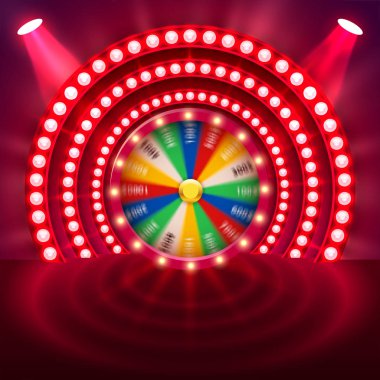 Gerçekçi 3d servet çıkrık. Şanslı rulet.