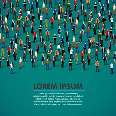 büyük bir grup insan.