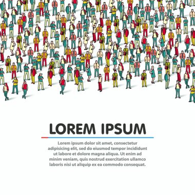 büyük bir grup insan.