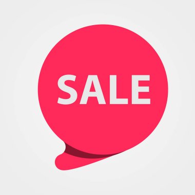 Özel Fırsat Satılık kırmızı etiket. İndirim, fiyat etiketi, reklam kampanyası için sembol sunuyoruz. Satılık etiket.