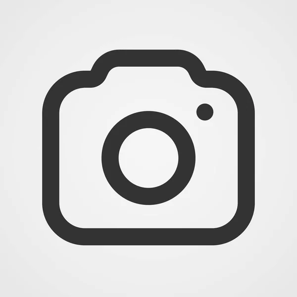 Moderne foto camera-pictogram. Geïsoleerde pictogram. — Stockvector