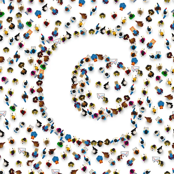 Bir grup içinde halkının İngilizce Alfabe harf C.