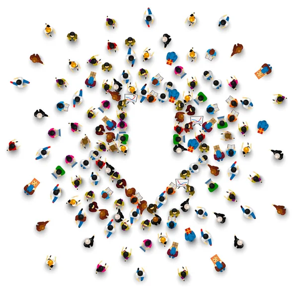 İnsanlar işareti ok aşağı grup.