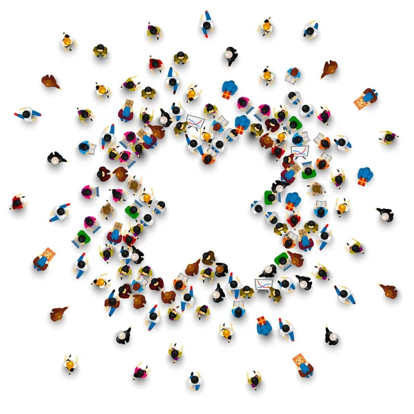 İnsanlar bir simge şeklinde yığınındaki yasağı.