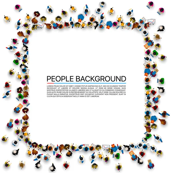 Bir grup insan çerçeve başlık sayfası şeklinde.