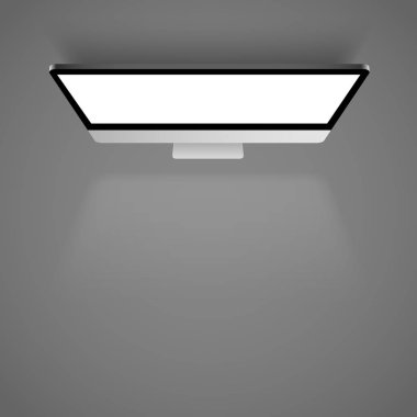 Beyaz ışık izlemek. Üstten Görünüm arka plan.