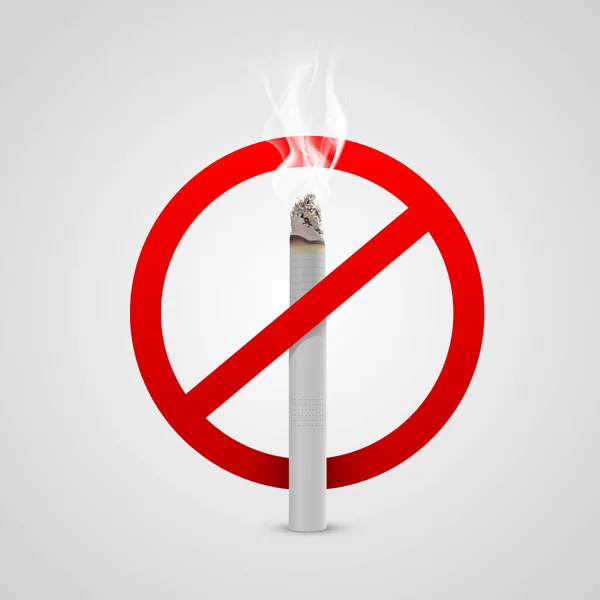 Sign no smoking allowed. — Stock Vector