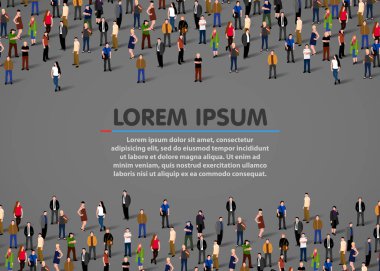 büyük bir grup insan.