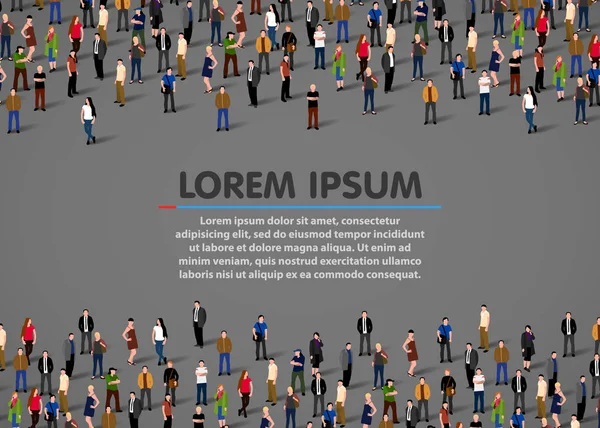 büyük bir grup insan.