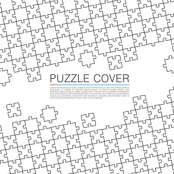 Puzzle cover art color background. — Stock Vector