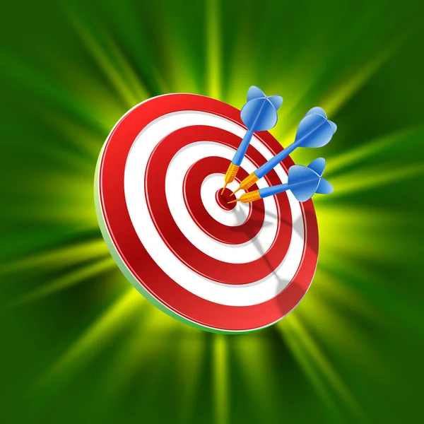 Target darts 3d Art. — Stock Vector