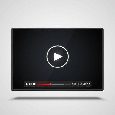 Beyaz arka plan üzerinde mükellefi video karesi.