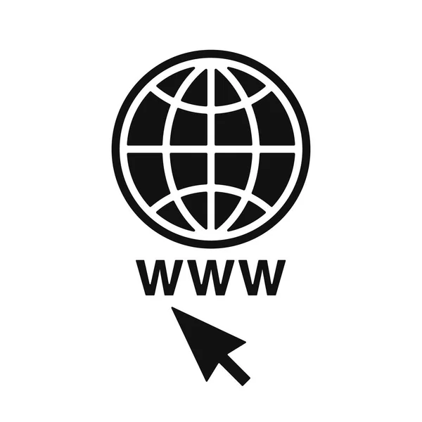 Ikony www zestaw, znak sieci, szablon. — Wektor stockowy