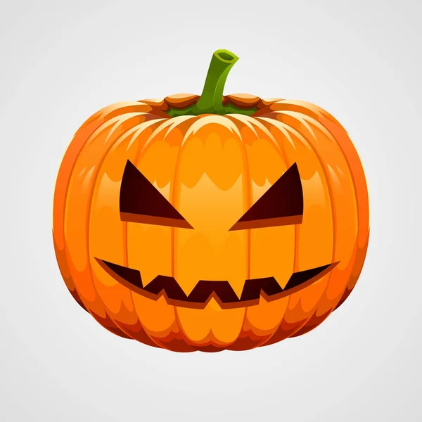 Pumpkin for Halloween on white background — Stock Vector