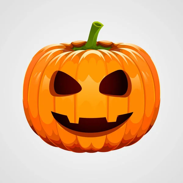 Pompoen voor Halloween op witte achtergrond — Stockvector