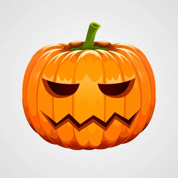 Zucca per Halloween su sfondo bianco — Vettoriale Stock