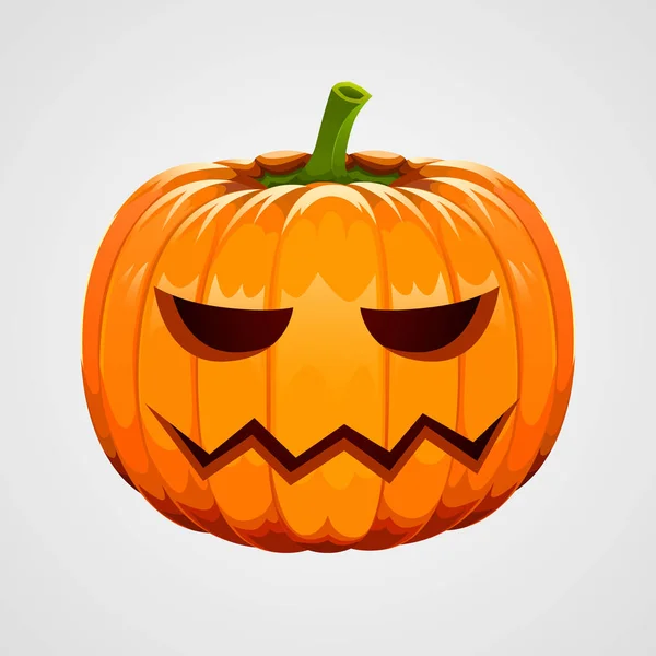 Abóbora para halloween no fundo branco — Vetor de Stock