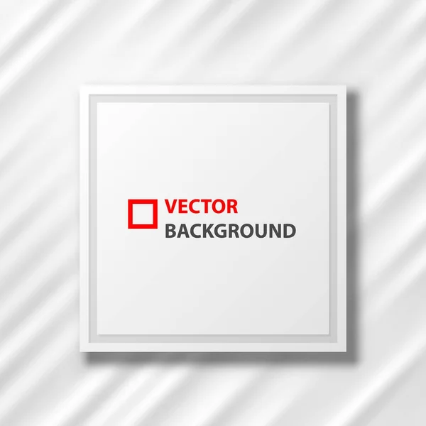 Cloth frame white background texture art. — Stock Vector