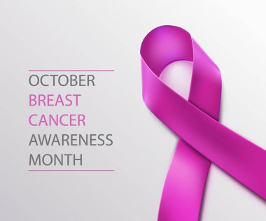 Meme Kanseri Bilinçlendirme şerit arka plan.