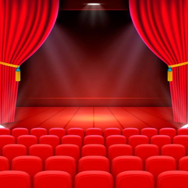 Sahne sinema arka plan sanat, sahnede performans.