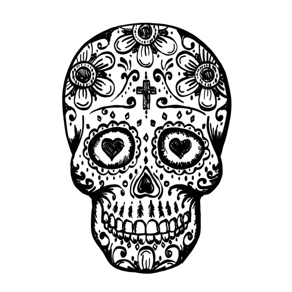 Bosquejo del Día de los Muertos . — Vector de stock