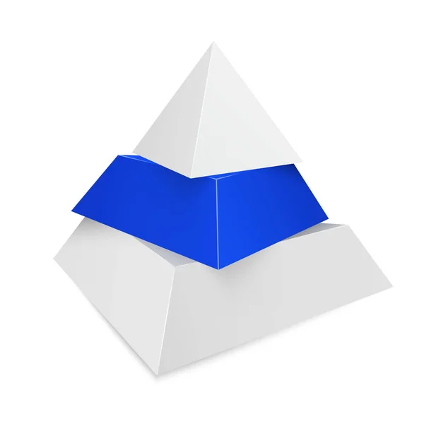 Ícone de pirâmide para fundo conceito de negócio . — Vetor de Stock