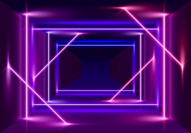 Neon sahnesi, lazer gösterisi