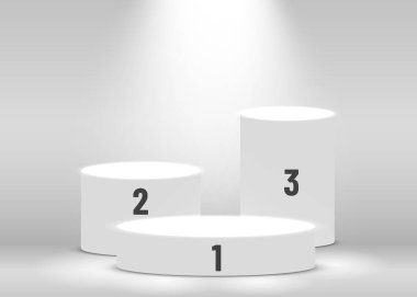 Aydınlatma lı sahne podyumu, Beyaz Arka Plan Da Ödül Töreni ile Sahne Podyum Sahnesi