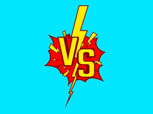 Versus cubierta del juego, bandera deporte vs, concepto de equipo. — Archivo Imágenes Vectoriales