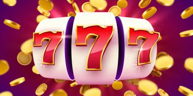 Altın sikke uçan ile altın slot makinesidir ikramiye kazanır. Büyük zafer kavramı.