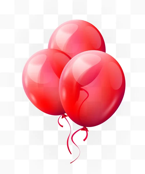 Balloon brunch on transparent background. Greeting, happy birthday concept. — 스톡 벡터