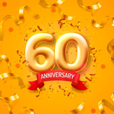 Yıldönümü balonları, 60 numara.