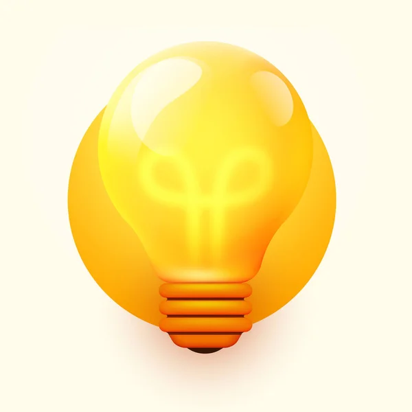 Light bulb, creative idea and innovation. Inspiration concept. — 스톡 벡터