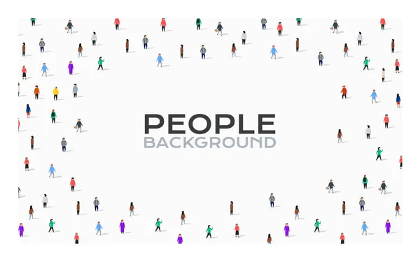Large group of people on white background. People communication concept.