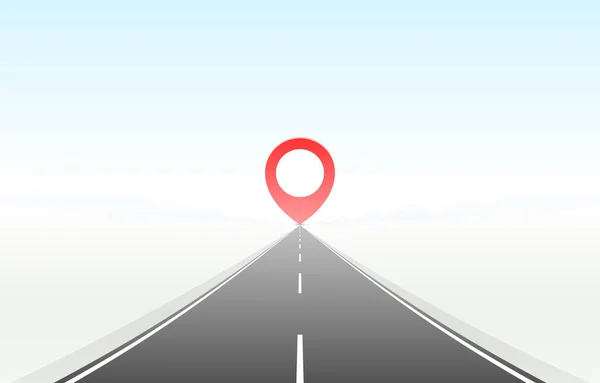 Road Trip infinity, Pave the Route, informações de localização . — Vetor de Stock