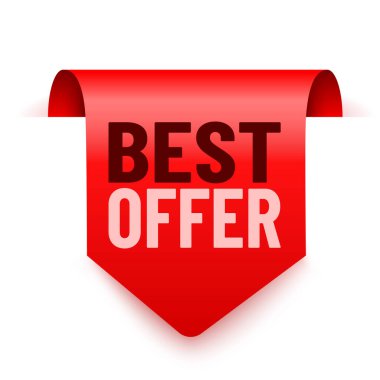 Gerçekçi etiket. En iyi anlaşma ve satış metni bayrakları tasarım nesneleri.