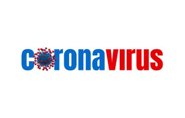 Coronavirus organism danger, biology macro, white background.