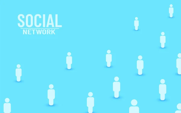 人々 を接続します。社会的ネットワークの概念. — ストックベクタ