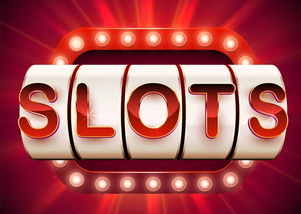 Spielautomat gewinnt den Jackpot. 777 Big Win Casino Konzept. — Stockvektor