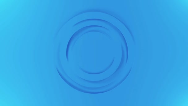 Concetto di giroscopio arte, cerchio di rotazione del movimento, forma rotonda . — Video Stock