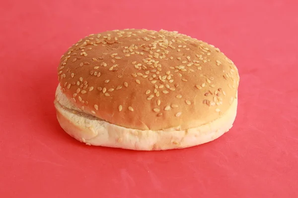 Hamburger Bun Sesame Seeds — Stock Photo, Image