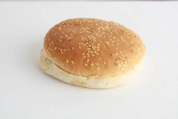 Hamburger Bun Sesame Seeds — Stock Photo, Image