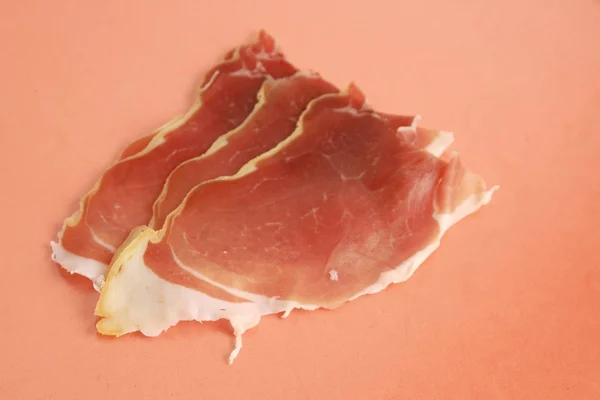 Slices Serrano Ham — Stock Photo, Image
