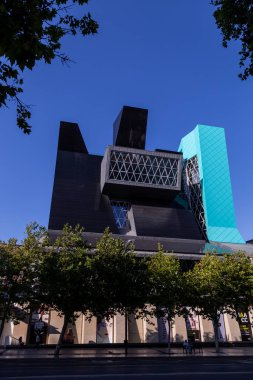 Zaragoza İspanya. 2 Ağustos 2019, İspanya 'nın Zaragoza şehrindeki Palo Serrano Müzesi.