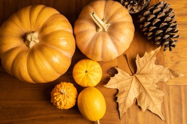 Turuncu tonlu sonbahar merkezi arkaplanı